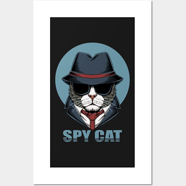 spy cat Wall Art by timegraf